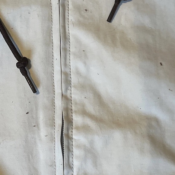 VTG Vans The Original Skate Shoe Jacket M 90s Cream & Brown Mesh Lined Hooded - Picture 7 of 16